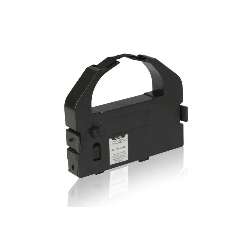 Kompatibel zu Epson C13S015262 / 7762 Farbband, schwarz
