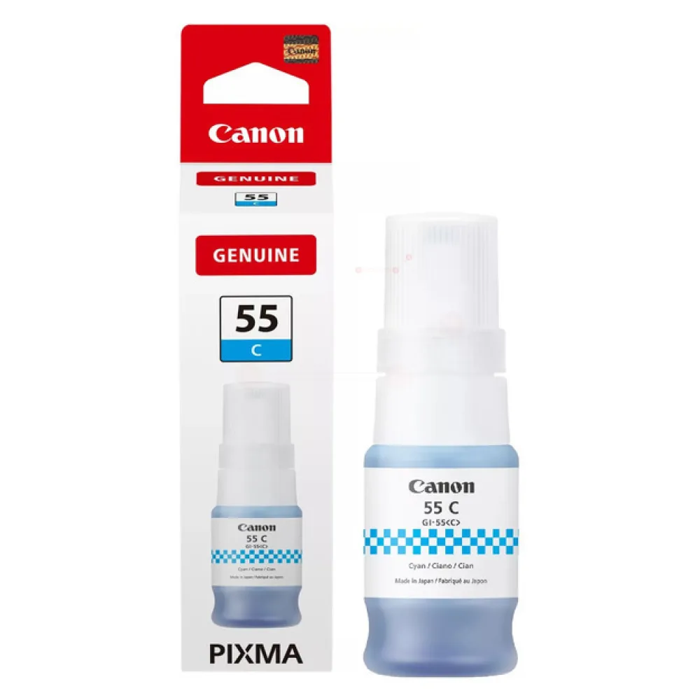 Original Canon 6289C001 / GI55C Tintenflasche cyan