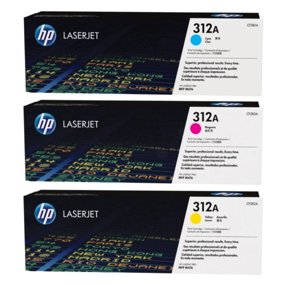 Original HP CF440AM / 312A Toner Multipack