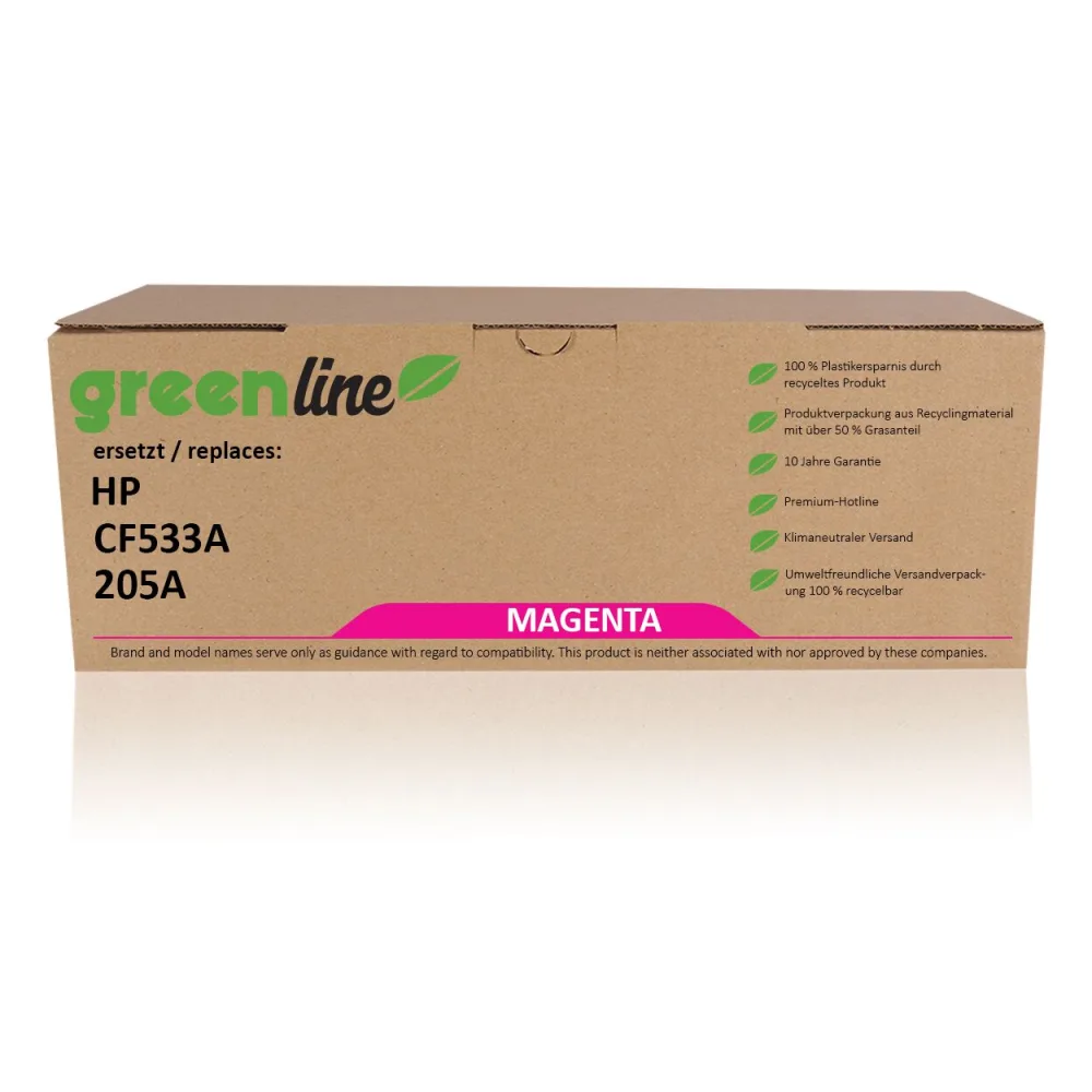 greenline ersetzt HP CF533A / 205A Tonerkartusche, magenta