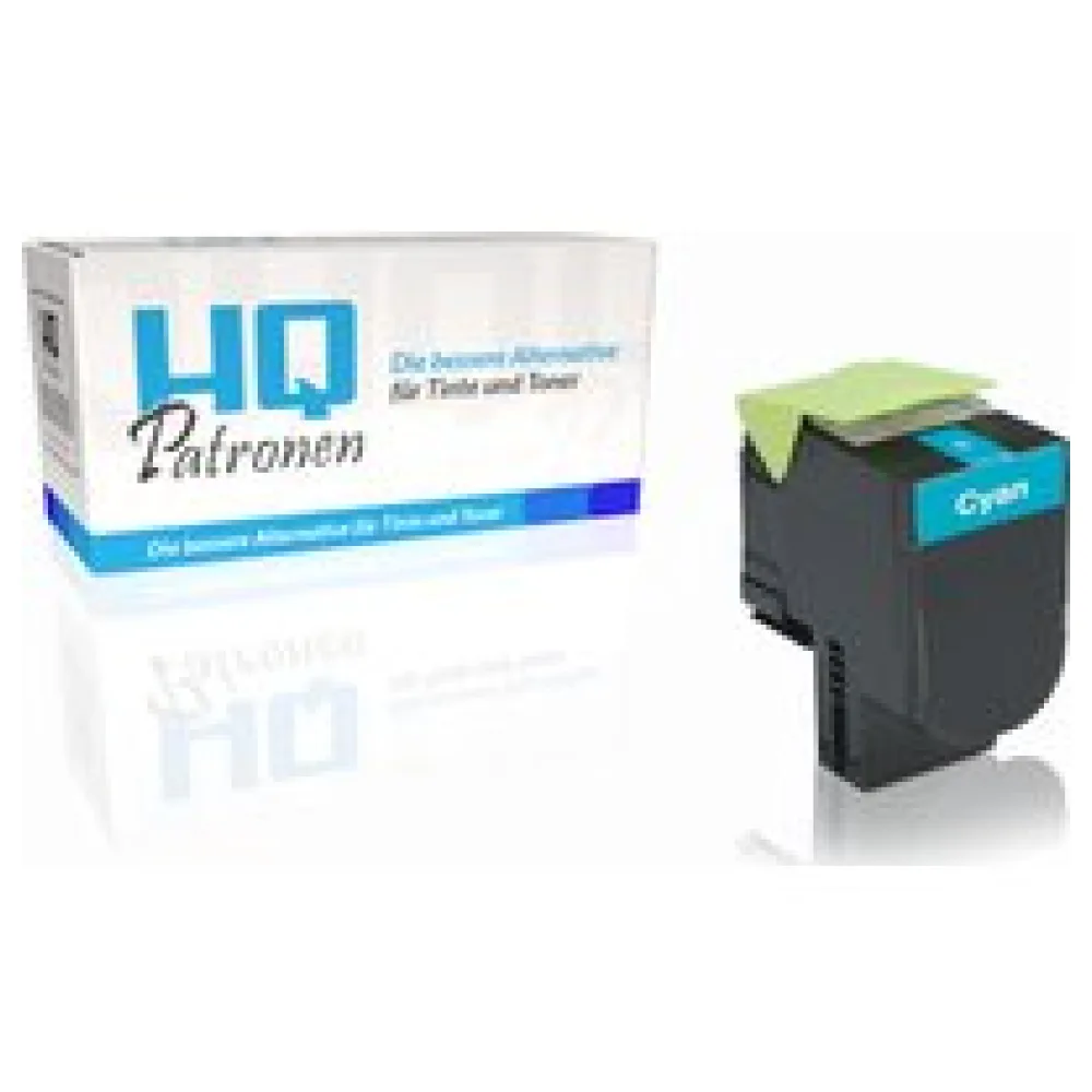 Kompatibel zu Lexmark 80C2SC0 / 802SC Tonerkartusche, cyan – Bild 2