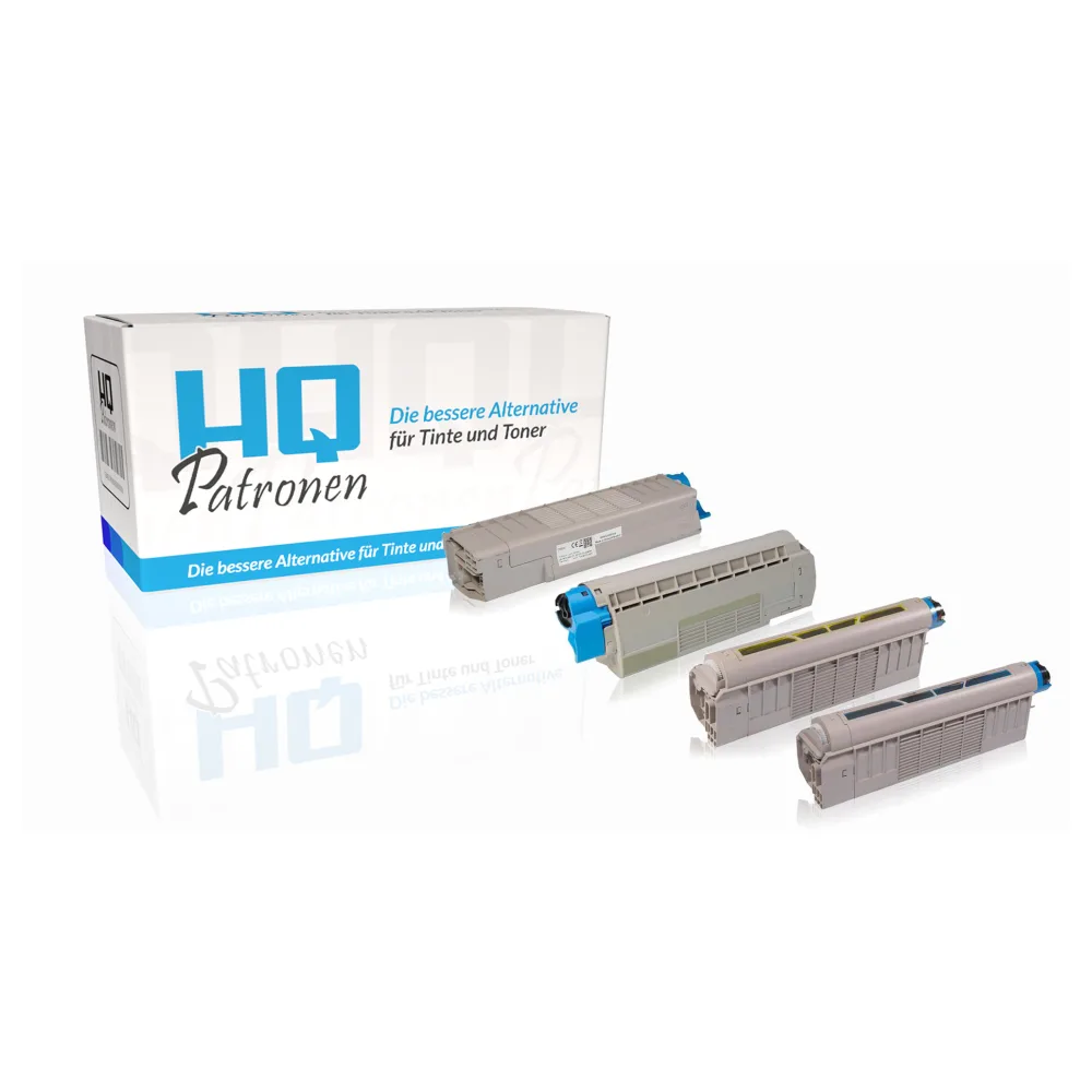 Multipack kompatibel zu OKI 43865724 / C5850 / C5950 enthält 1xBK, 1xC, 1xM, 1xY