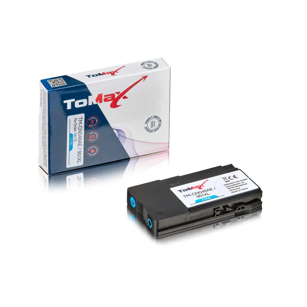 ToMax Premium ersetzt HP CN046AE / 951XL Tintenpatrone, Cyan