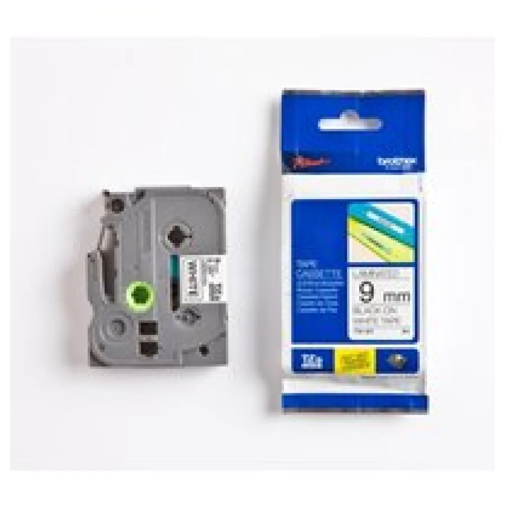 Original Brother TZE221 P-Touch Farbband schwarz auf weiss Laminat 9mm x 8m – Bild 2