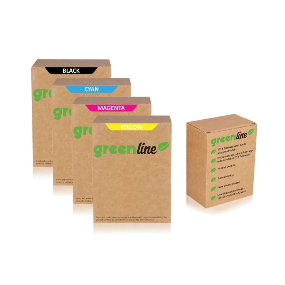 greenline Multipack ersetzt Brother LC-127XLBK enthält 4x Tintenpatrone