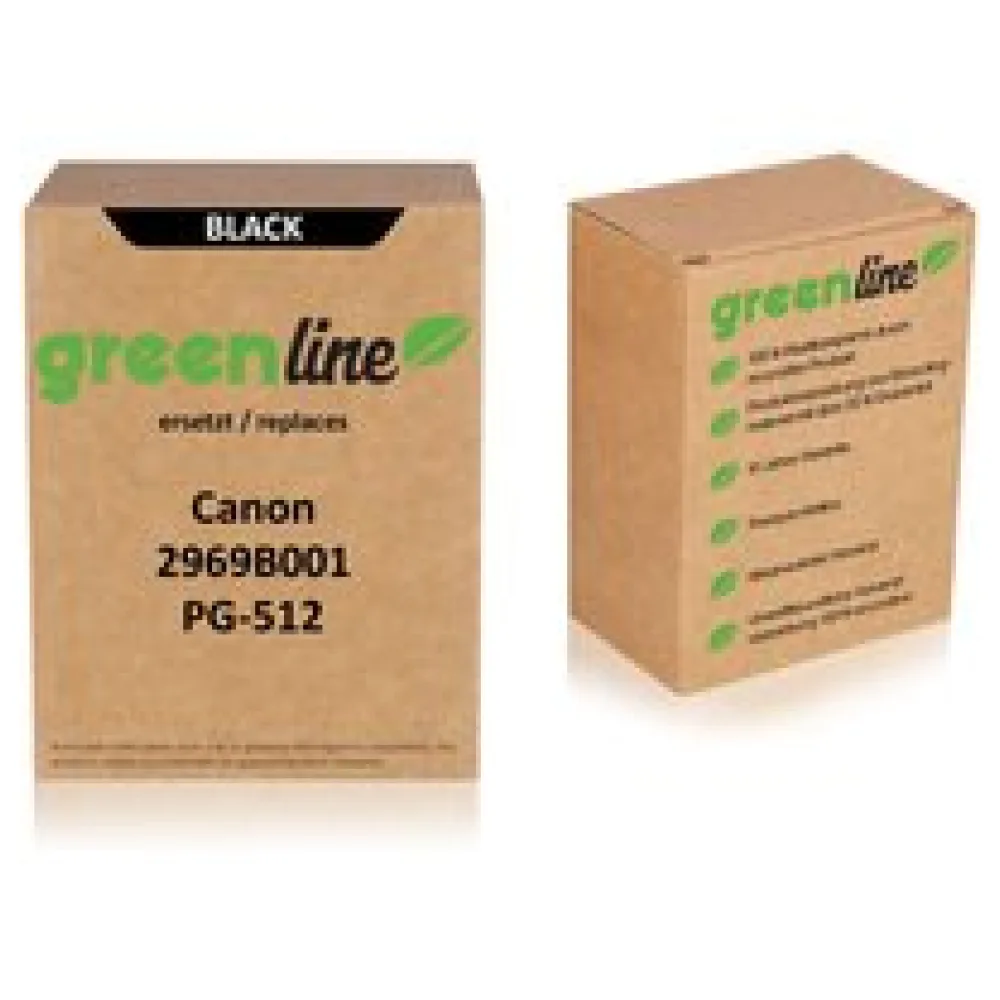 greenline ersetzt Canon 2969B001 / PG-512 Druckkopfpatrone, schwarz – Bild 2