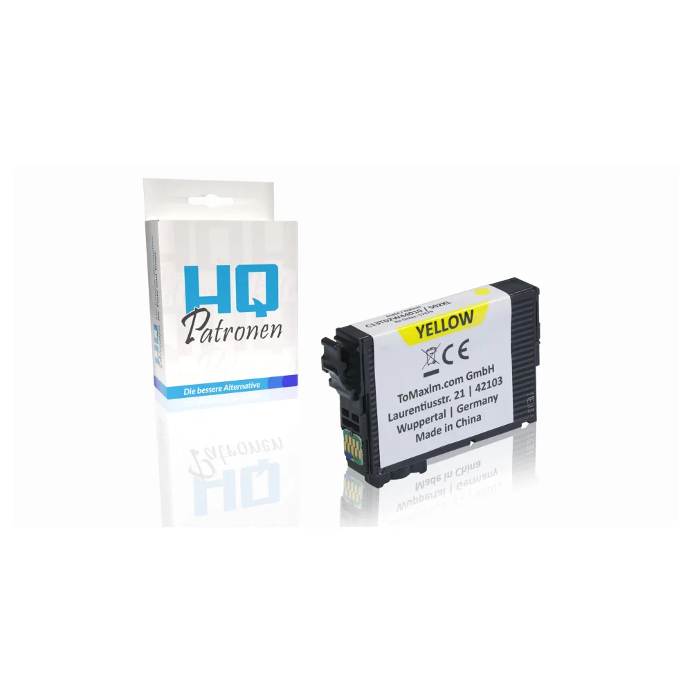 Kompatibel zu Epson C13T02W44010 / 502XL Tintenpatrone, gelb