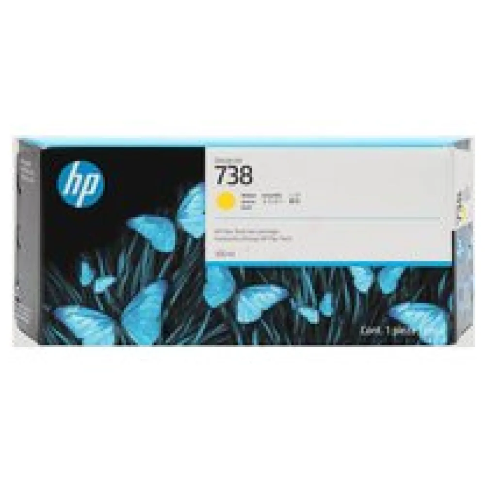 Original HP 676M8A / 738 Tintenpatrone gelb – Bild 2