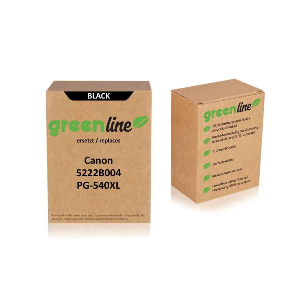 greenline ersetzt Canon 5222B004 / PG-540 XL Druckkopfpatrone, schwarz