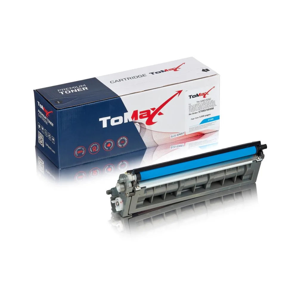ToMax Premium ersetzt Brother TN-325C Toner, cyan