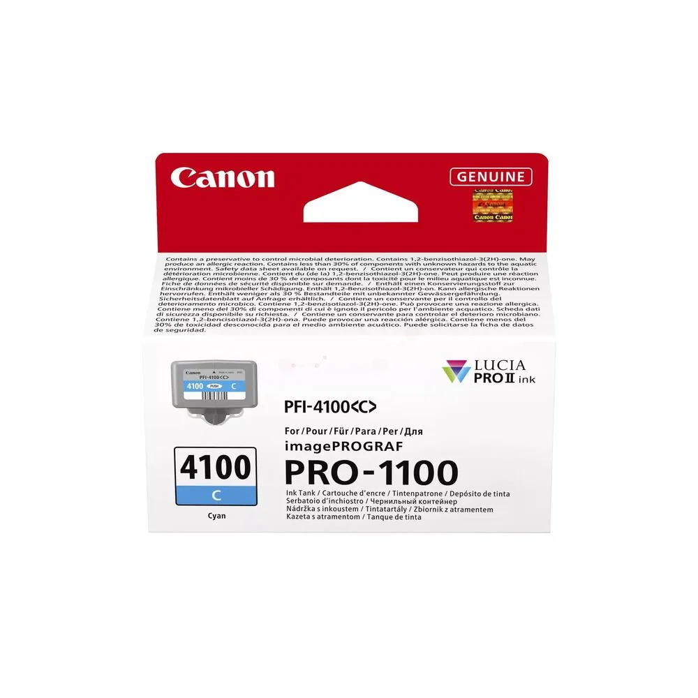 Original Canon 6778C001 / PFI-4100C Tintenpatrone cyan