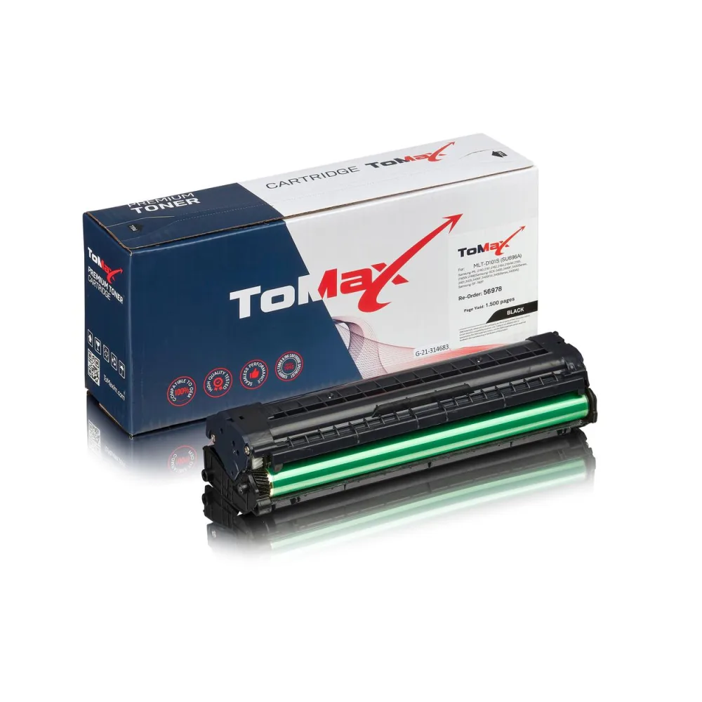 ToMax Premium ersetzt Samsung / HP MLT-D101S/ELS / 101 Toner, schwarz