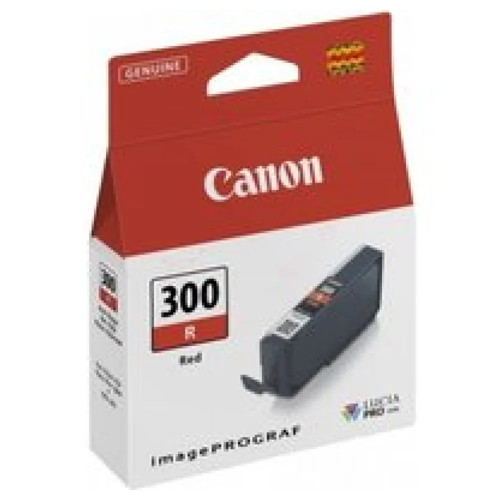 Original Canon 4199C001 / PFI300R Tintenpatrone rot – Bild 2