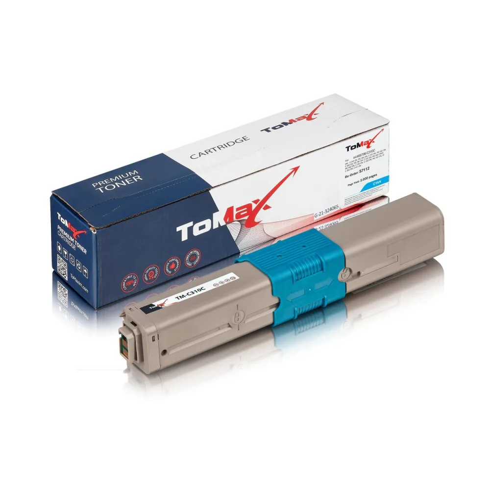 ToMax Premium ersetzt OKI 44469706 / C310 Toner, cyan
