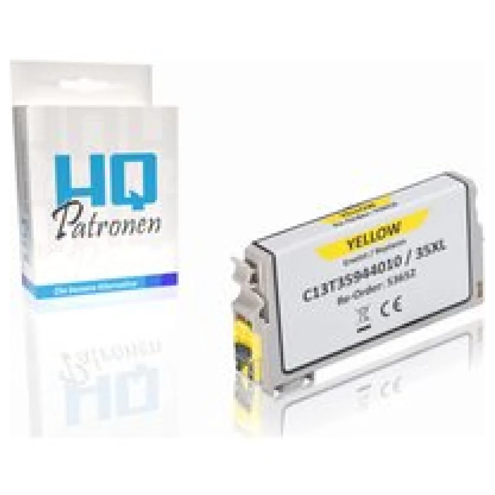 Kompatibel zu Epson C13T35944010 / 35XL Tintenpatrone, gelb – Bild 2