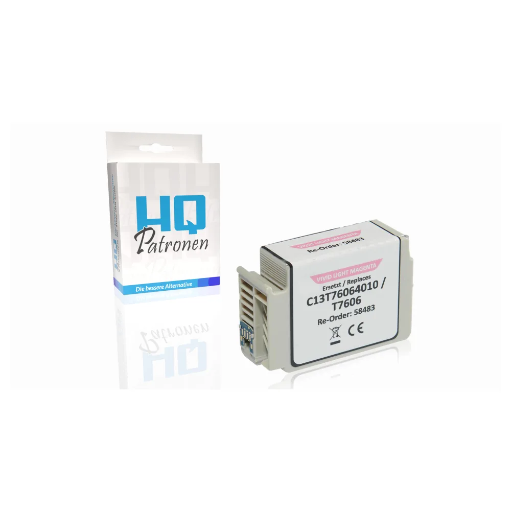 Kompatibel zu Epson C13T76064010 / T7606 Tintenpatrone, light magenta