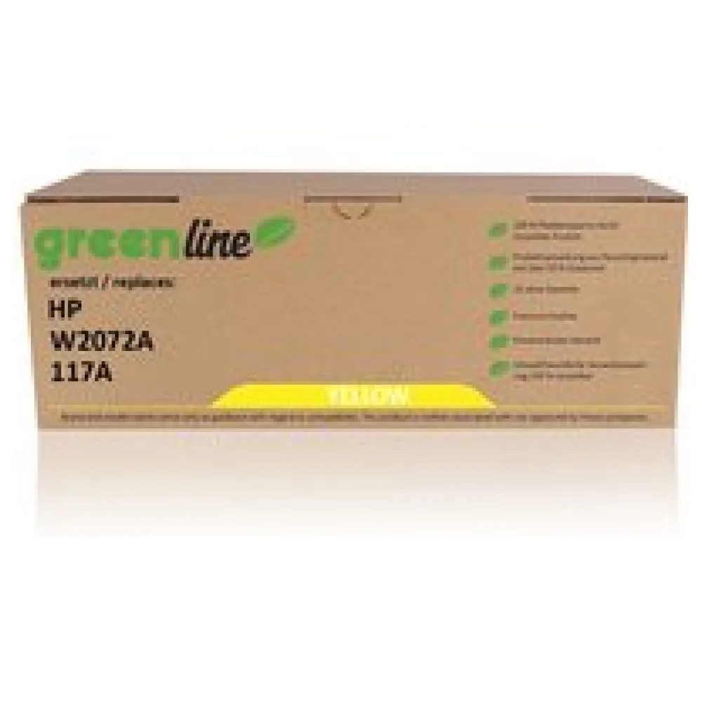 greenline ersetzt HP W2072A / 117A XL Tonerkartusche, gelb – Bild 2