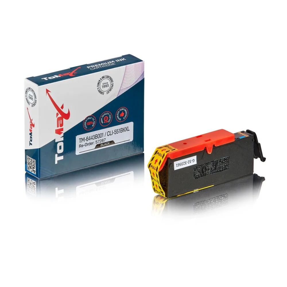 ToMax Premium ersetzt Canon 6443B001 / CLI-551BKXL Tintenpatrone, schwarz