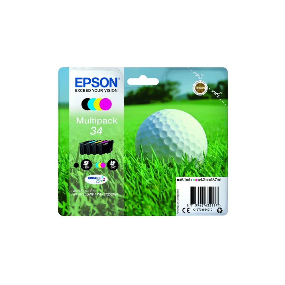 Original Epson C13T34664010 / 34 Tintenpatrone Multipack