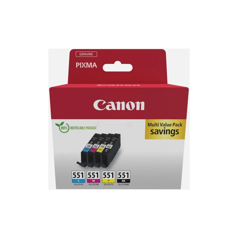 Original Canon 6509B015 / CLI551 Tintenpatrone Multipack