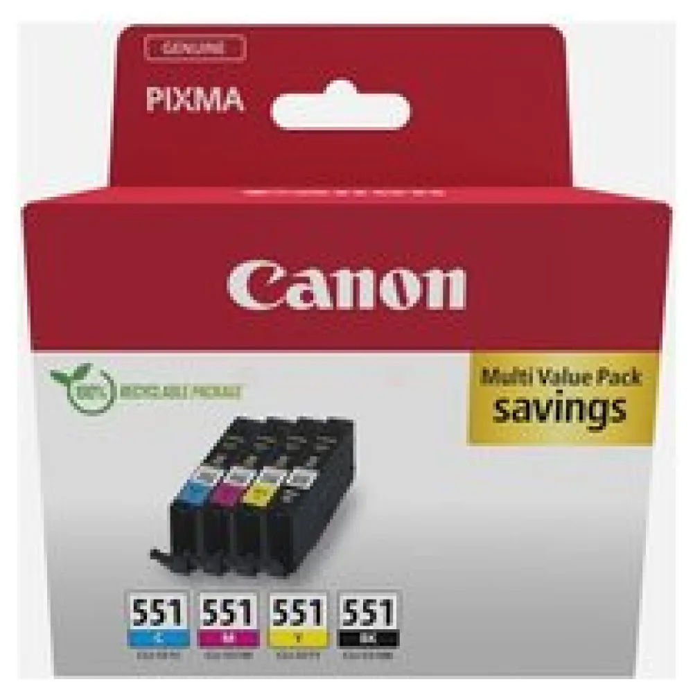 Original Canon 6509B015 / CLI551 Tintenpatrone Multipack – Bild 2