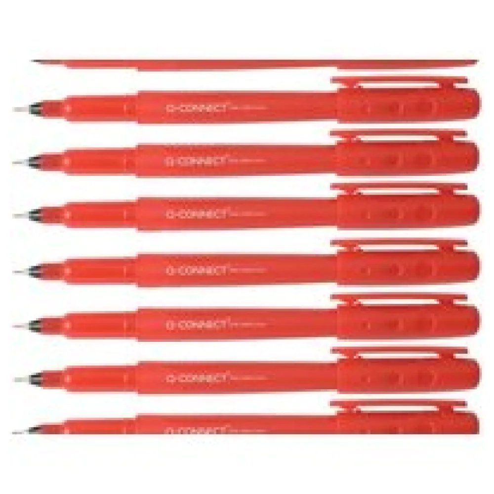 Q-CONNECT Feinliner, 0,4mm, rot, (10 Stück) – Bild 2
