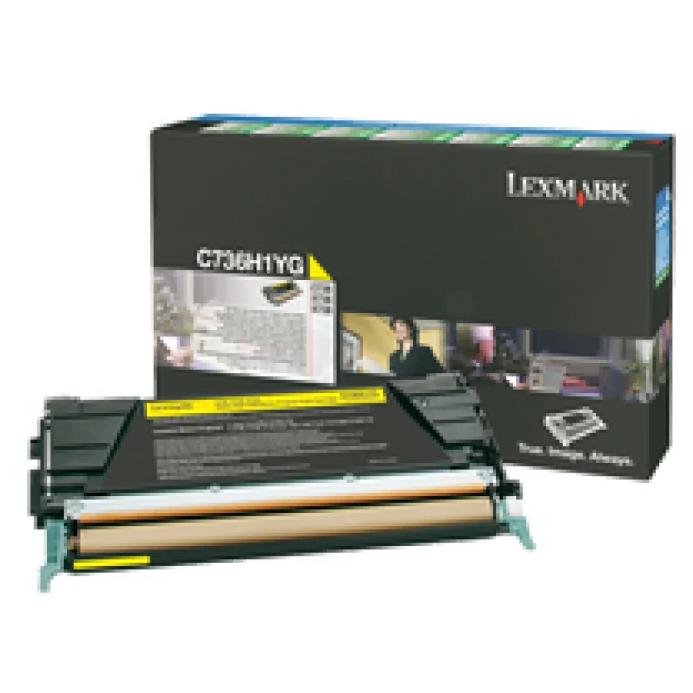 Original Lexmark C736H1YG Toner gelb – Bild 2