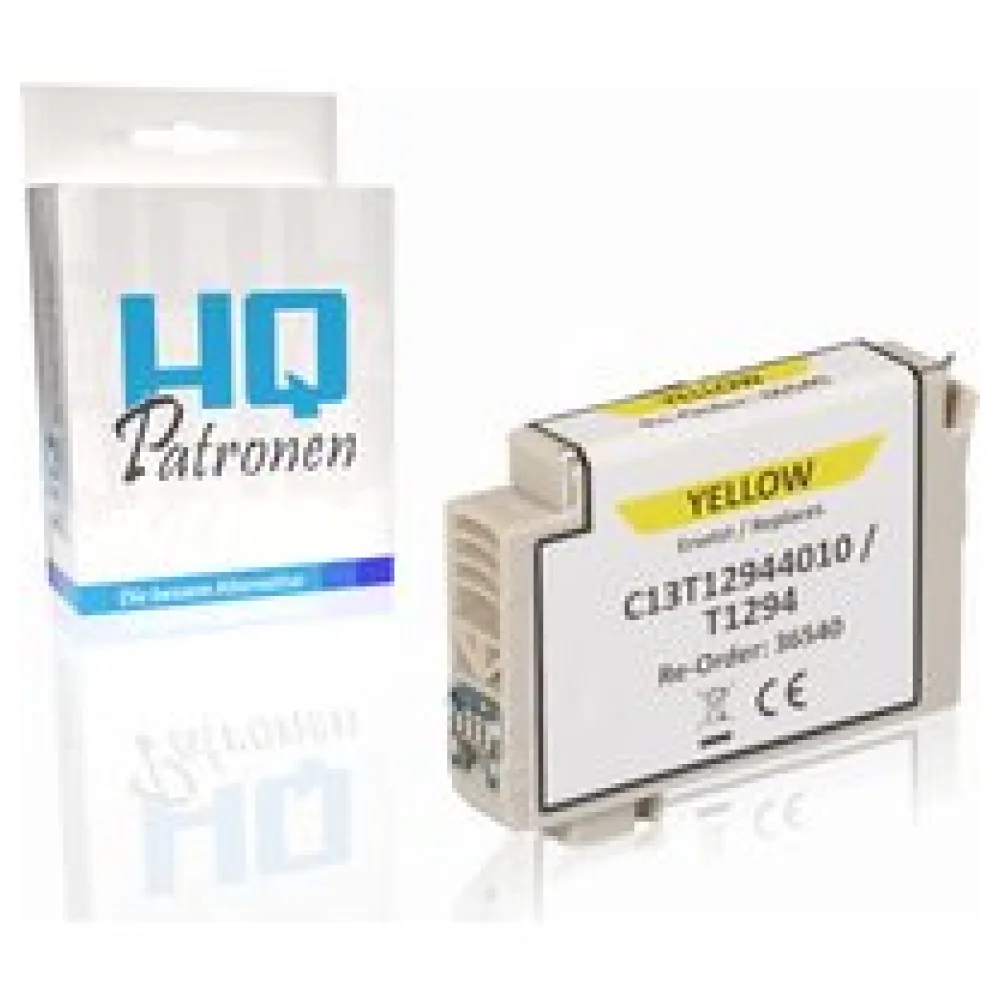 Kompatibel zu Epson C13T12944010 / T1294 Tintenpatrone, gelb – Bild 2