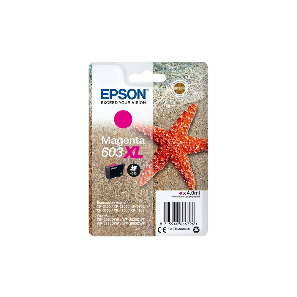 Original Epson C13T03A34010 / 603XL Tintenpatrone magenta
