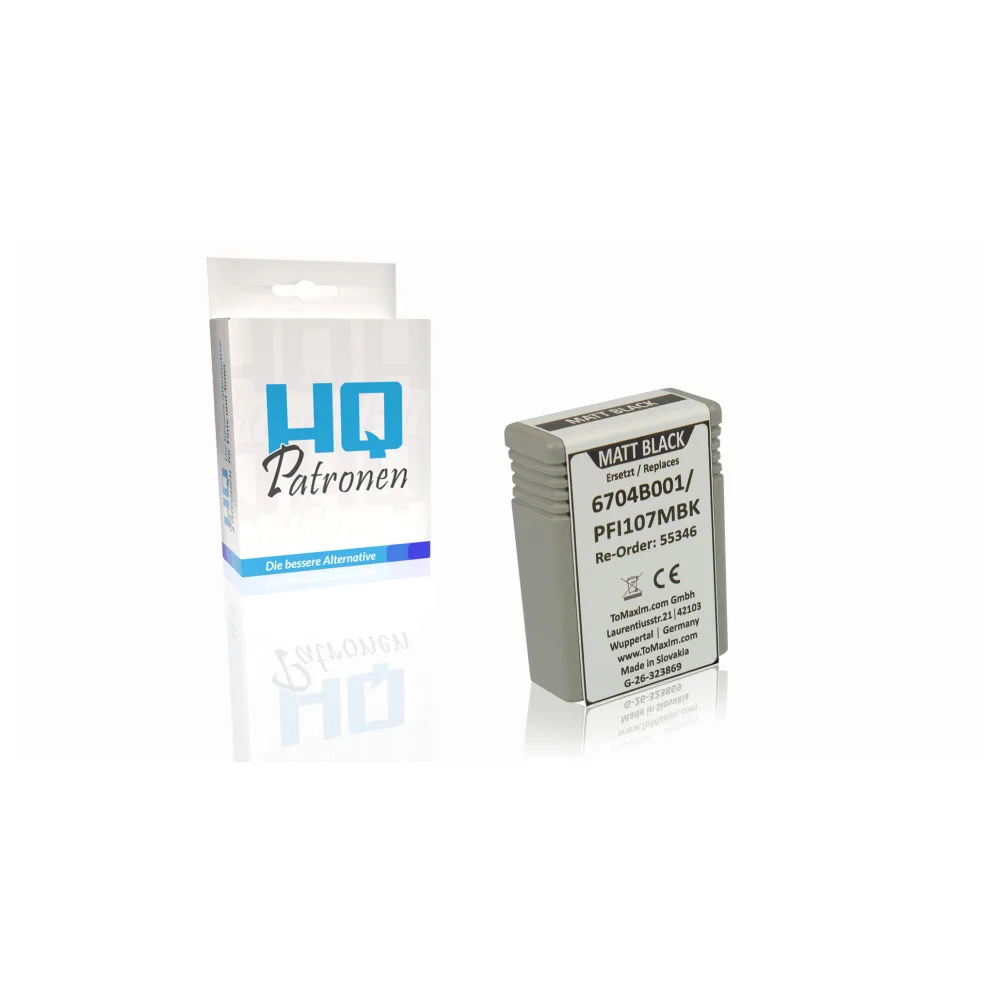 Kompatibel zu Canon 6704B001 / PFI-107MBK Tintenpatrone, matt schwarz