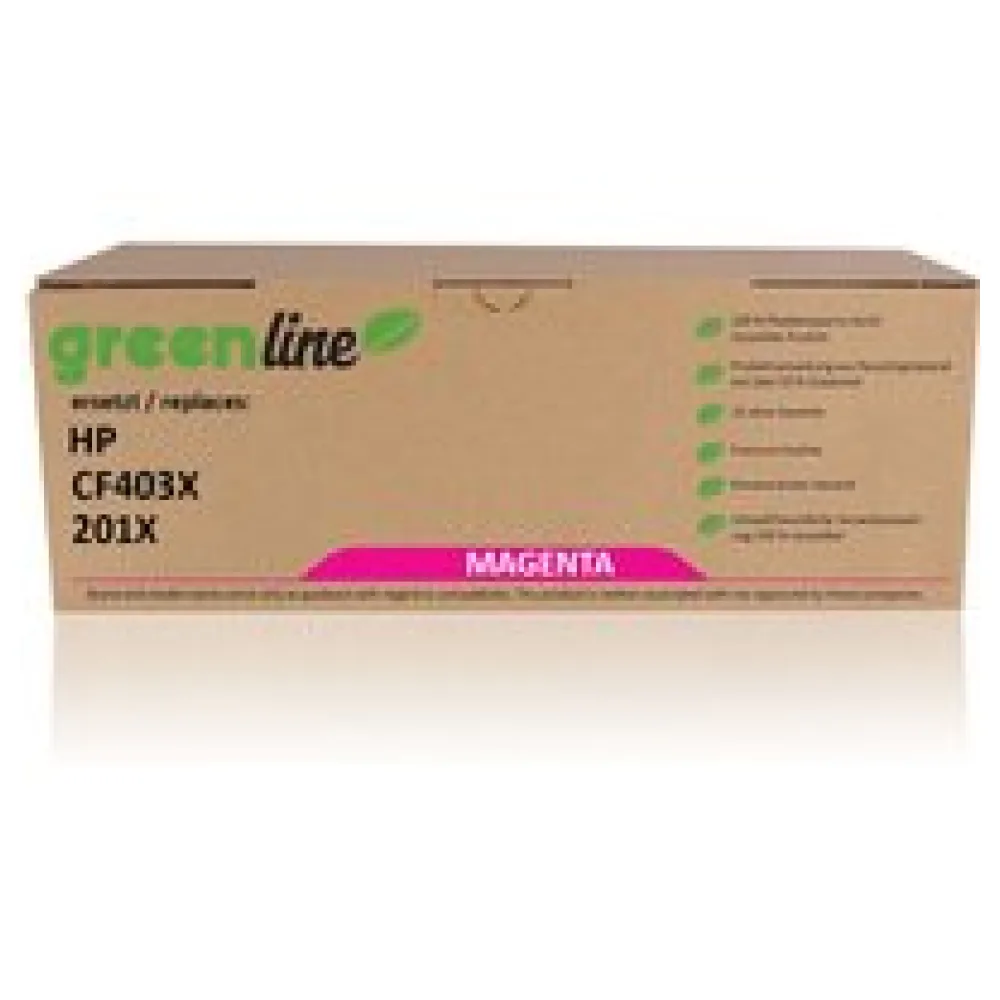 greenline ersetzt HP CF403X / 201X Tonerkartusche, magenta – Bild 2