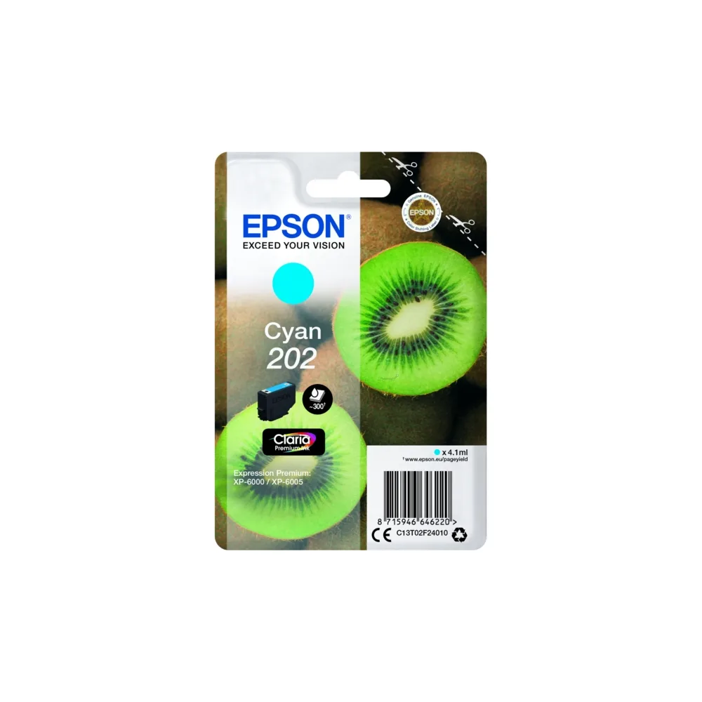 Original Epson C13T02F24020 / 202 Tintenpatrone cyan