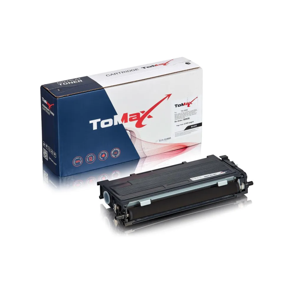 ToMax Premium ersetzt Brother TN-2000 Toner, schwarz