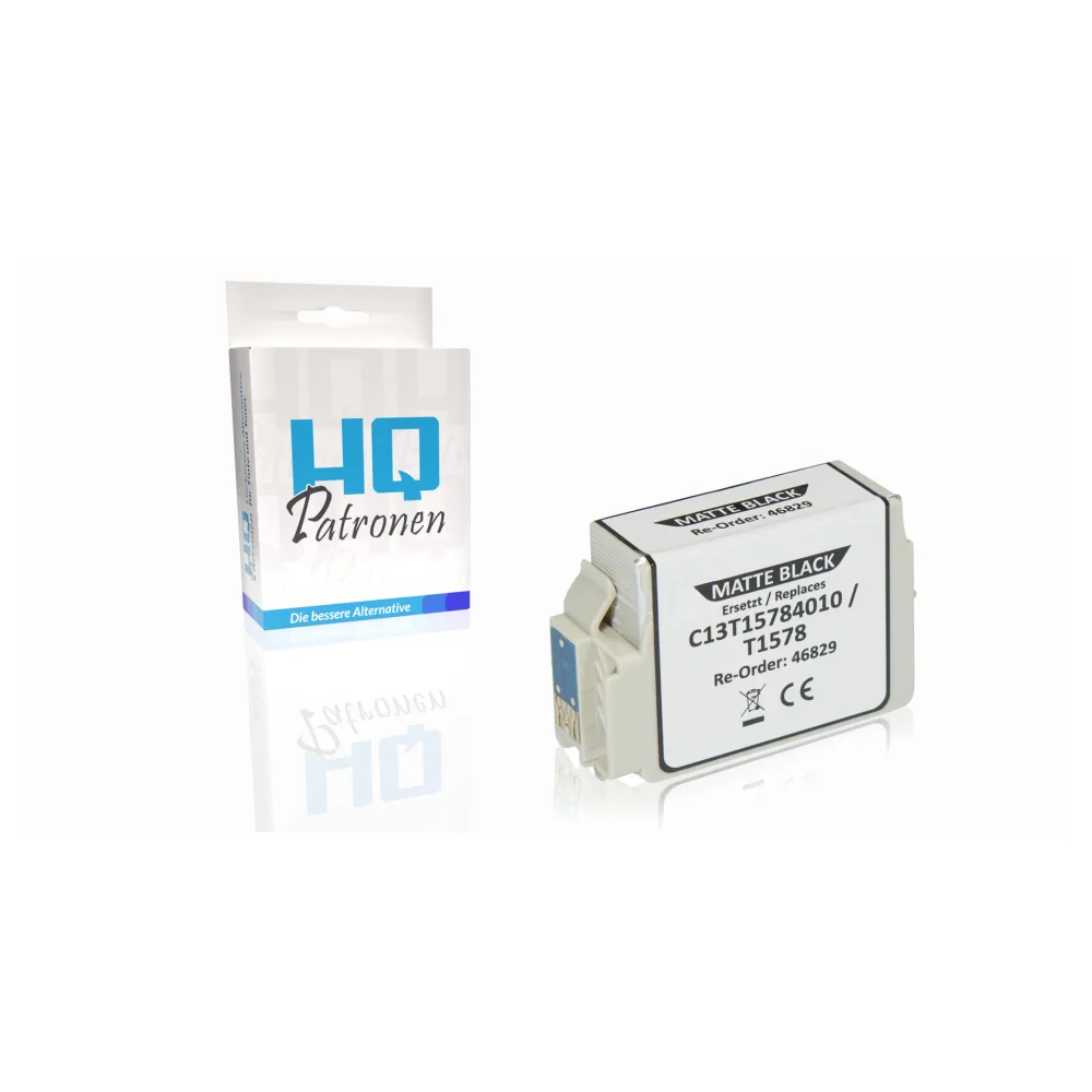 Kompatibel zu Epson C13T15784010 / T1578 Tintenpatrone, schwarz