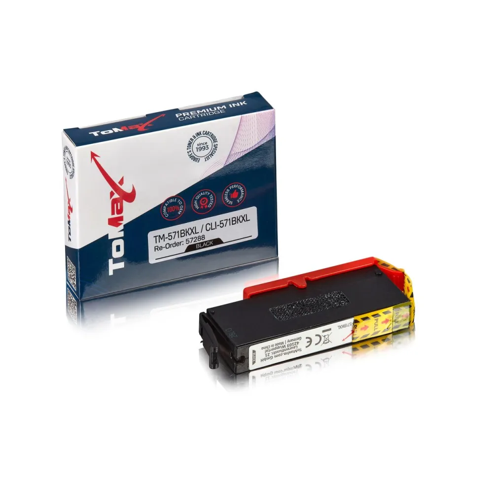ToMax Premium ersetzt Canon 0331C001 / CLI-571BKXL Tintenpatrone, schwarz