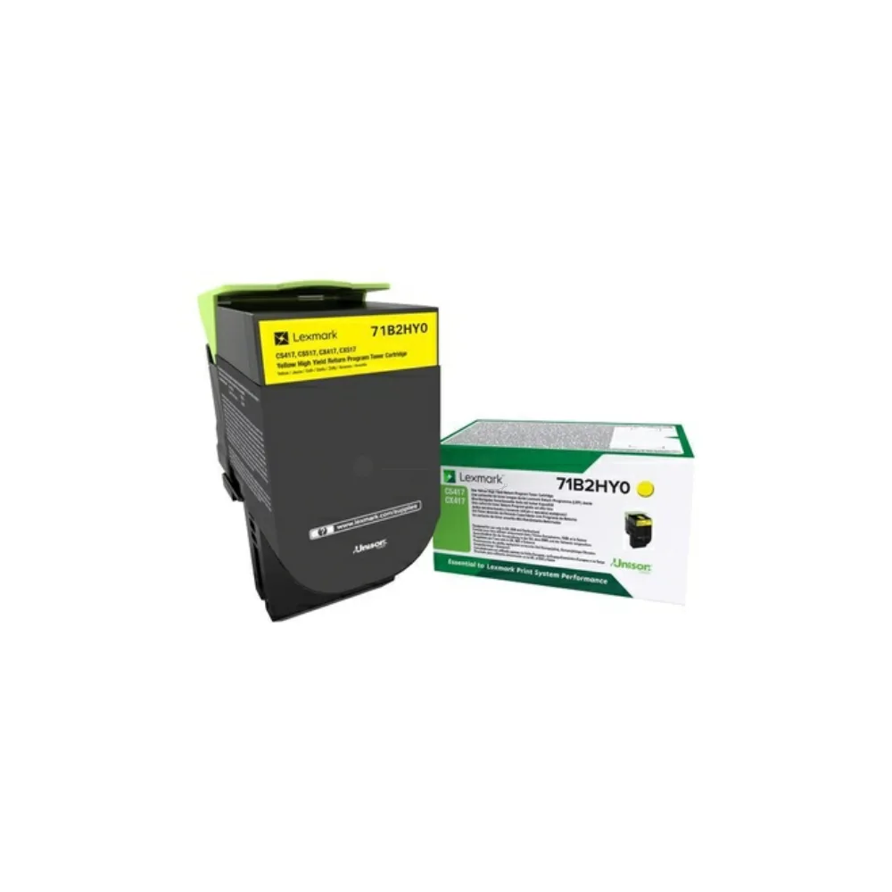 Original Lexmark 71B2HY0 Toner gelb