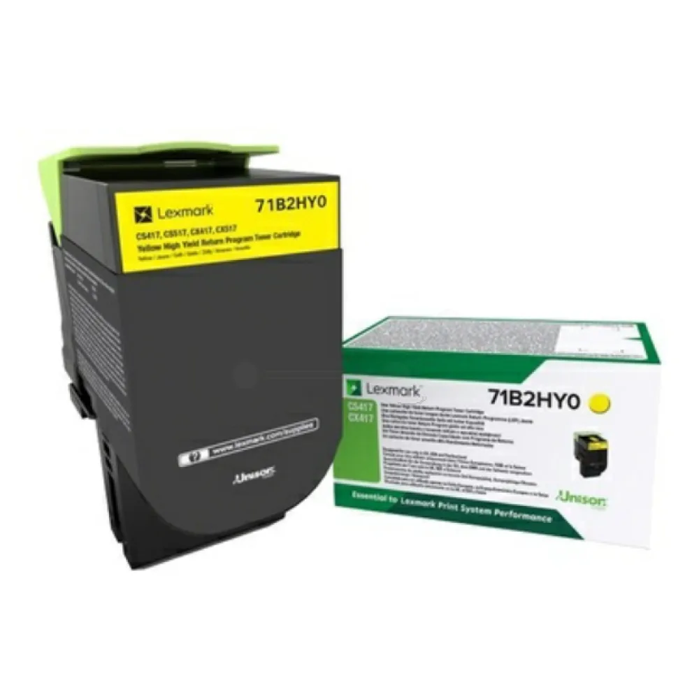 Original Lexmark 71B2HY0 Toner gelb