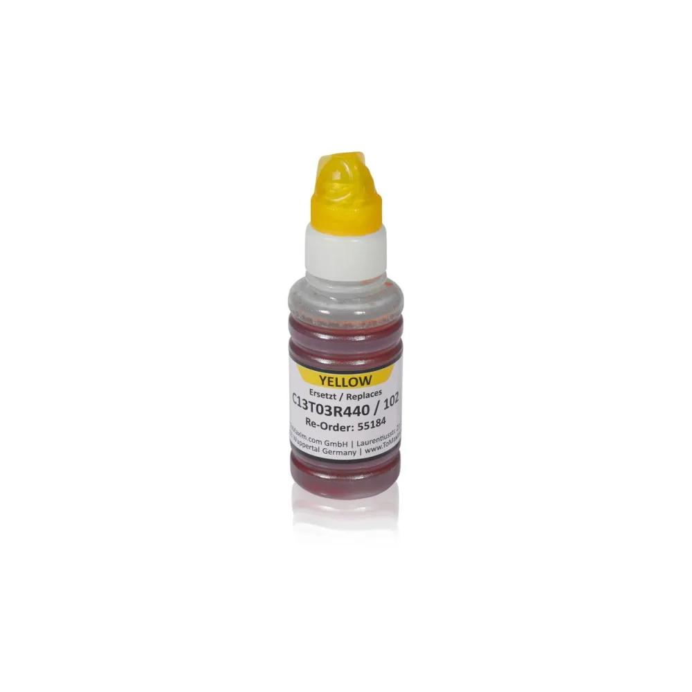 Kompatibel zu Epson C13T03R440 / 102 Tintenflasche, gelb