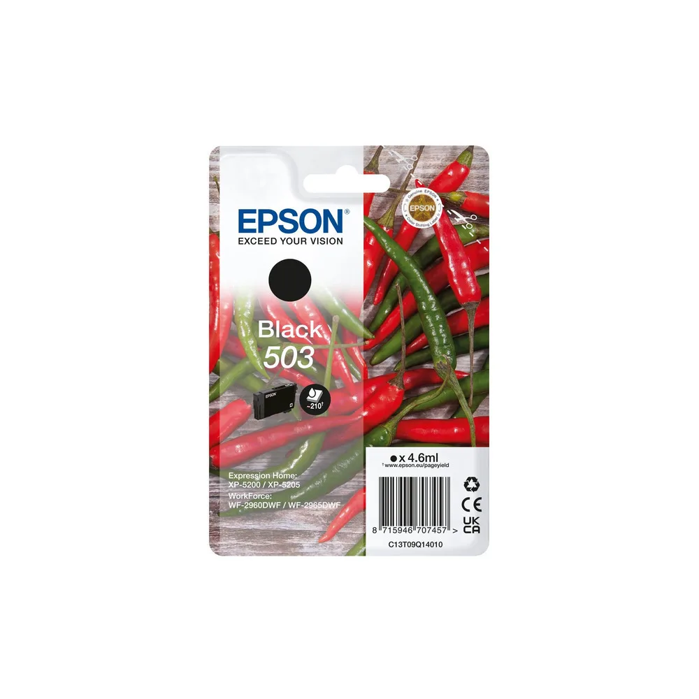 Original Epson C13T09Q14020 / 503 Tintenpatrone schwarz