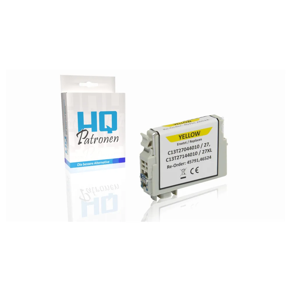 Kompatibel zu Epson C13T27044010 / 27 Tintenpatrone, gelb