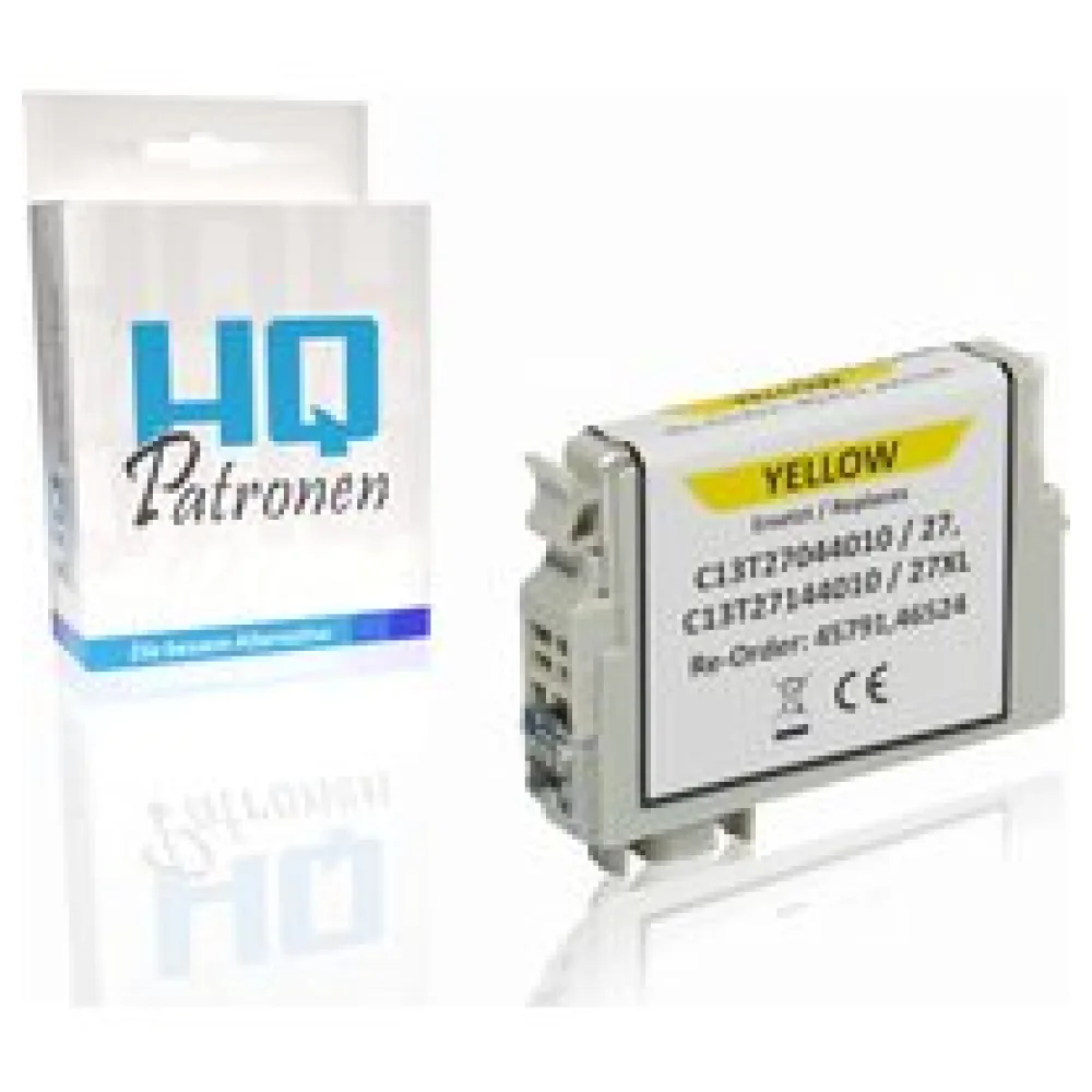 Kompatibel zu Epson C13T27044010 / 27 Tintenpatrone, gelb – Bild 2