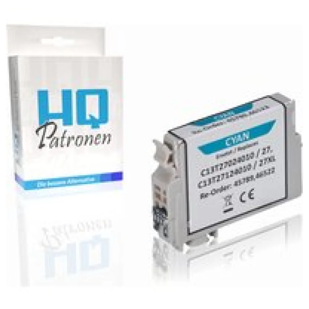 Kompatibel zu Epson C13T27024010 / 27 Tintenpatrone, cyan – Bild 2