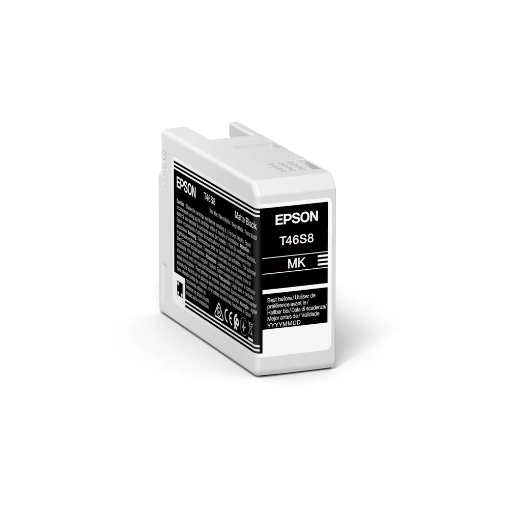 Original Epson C13T46S800 / T46S8 Tintenpatrone schwarz matt
