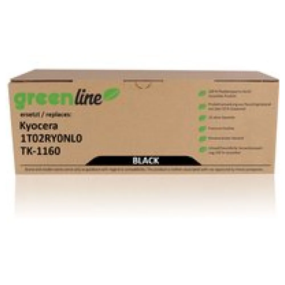 greenline ersetzt Kyocera 1T02RY0NL0 / TK-1160 XL Tonerkartusche, schwarz – Bild 2