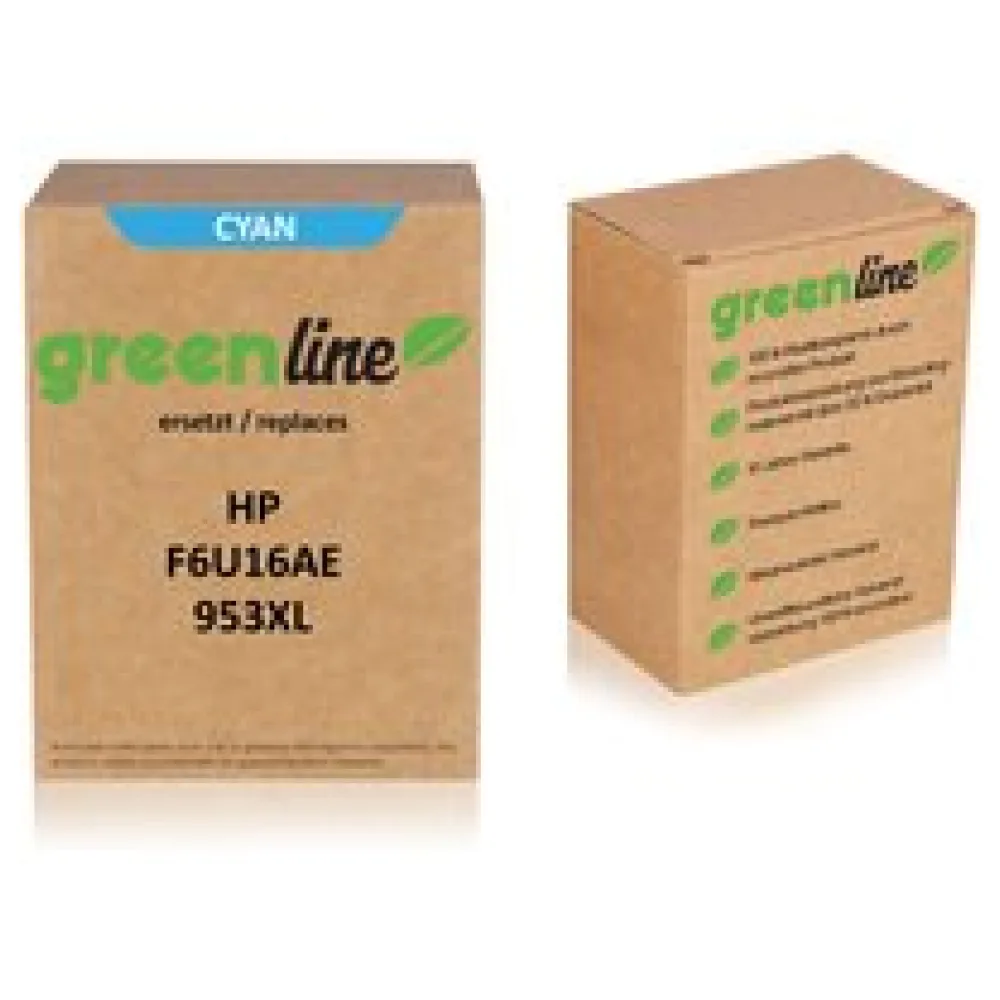 greenline ersetzt HP F6U16AE / 953XL Tintenpatrone, cyan – Bild 2