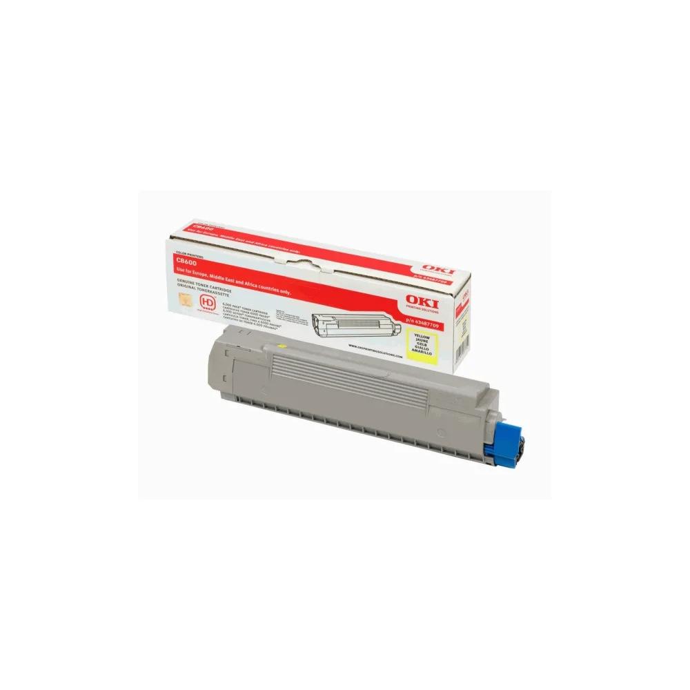 Original OKI 43487709 Toner gelb