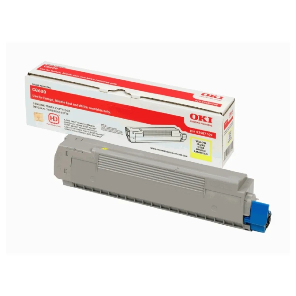 Original OKI 43487709 Toner gelb