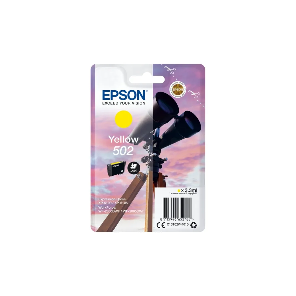 Original Epson C13T02V44010 / 502 Tintenpatrone gelb