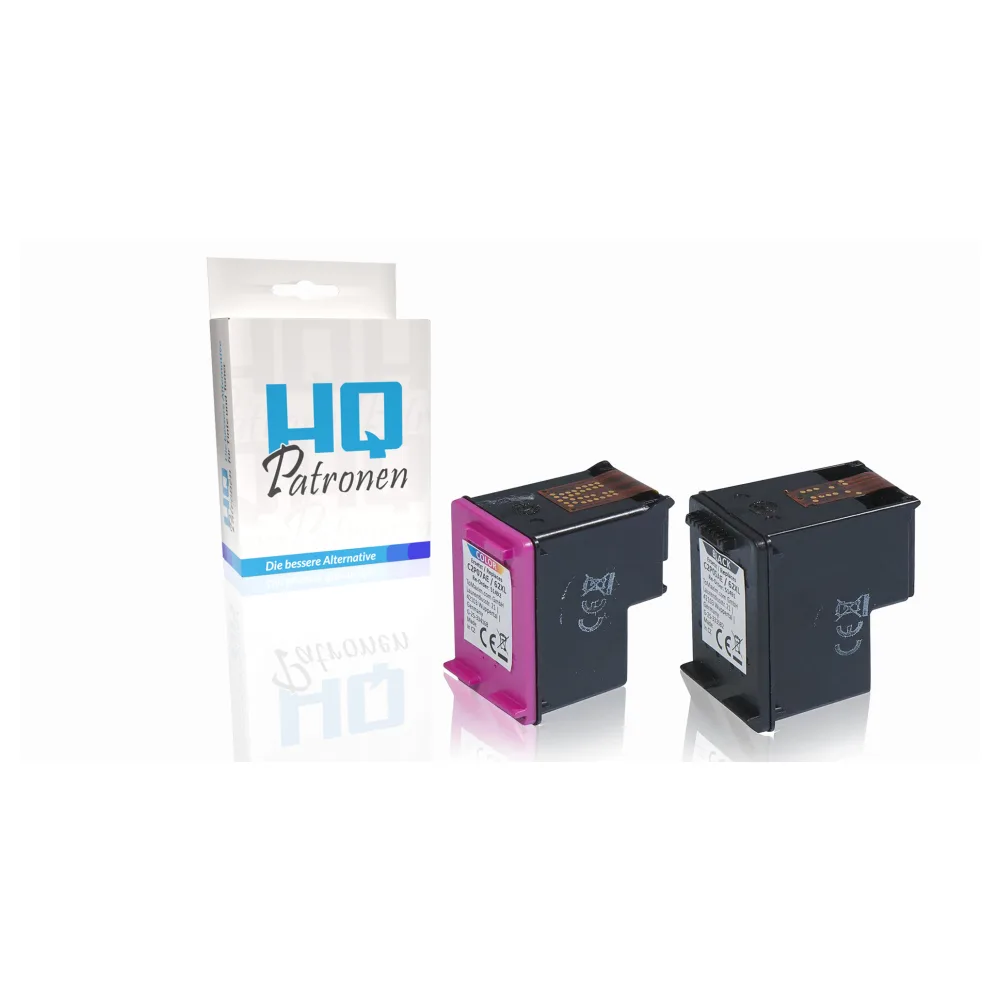 Multipack kompatibel zu HP C2P05AE / 62XL enthält 2x Druckkopfpatrone