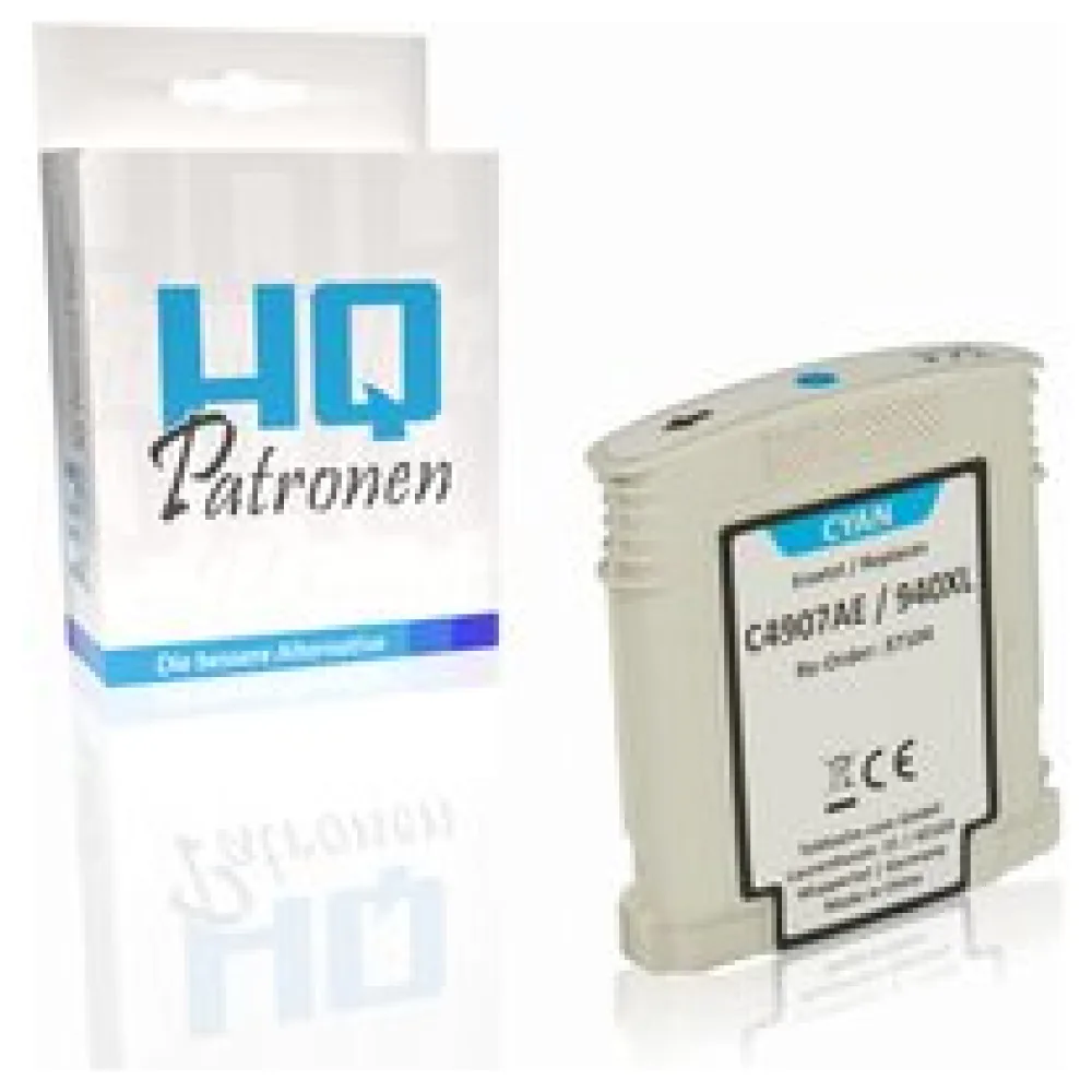 Kompatibel zu HP C4907AE / 940XL Tintenpatrone, cyan – Bild 2